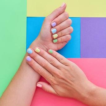 Olympic Athletes Sport Colourful Nail Art