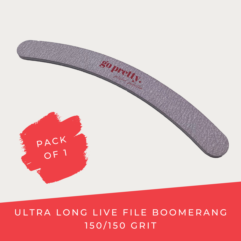 Go Pretty Long Live File Boomerang Style 150/150 Grit